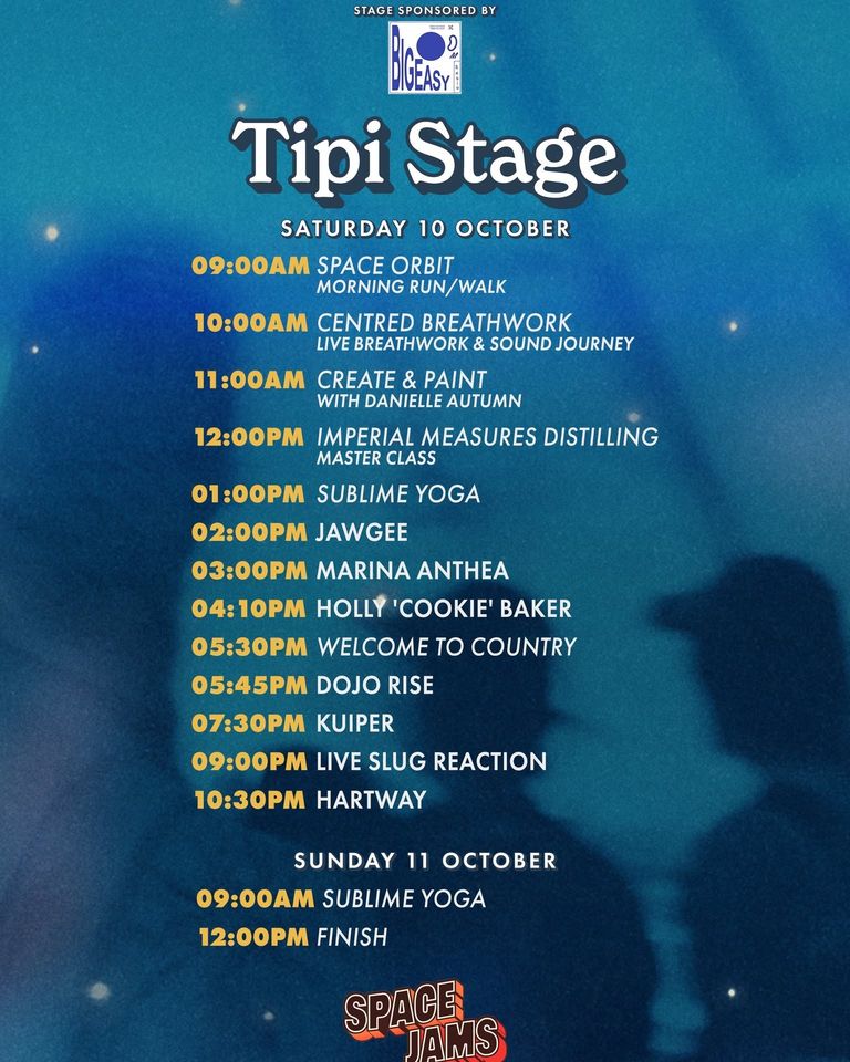 Space Jams 2026 artist playing times